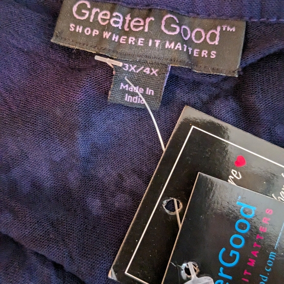 🆕 The Greater Good, embellished tunic top, size 3X-4X, NEW with tags - Picture 11 of 12
